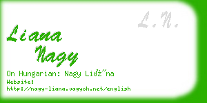 liana nagy business card